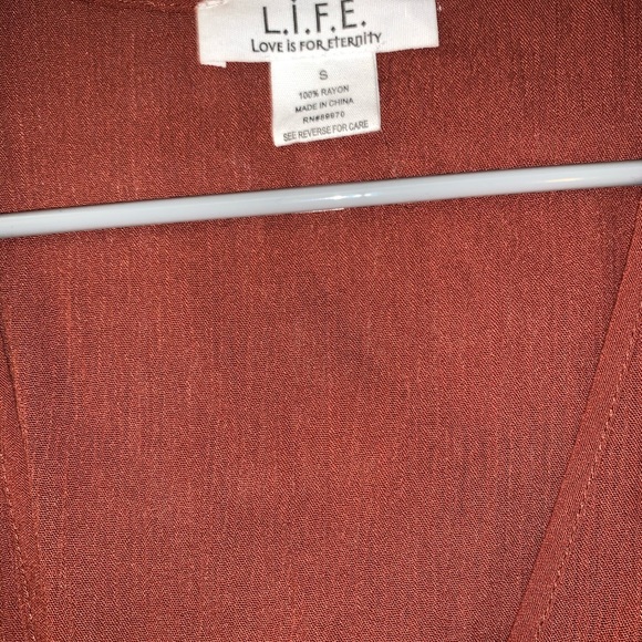 Rust boho chic top - Picture 4 of 6